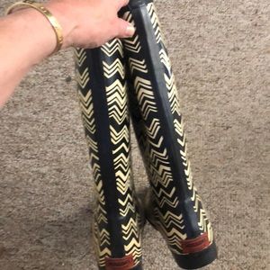 Missoni for Target rubber rain boots. Signs of wear from age, loads of life.